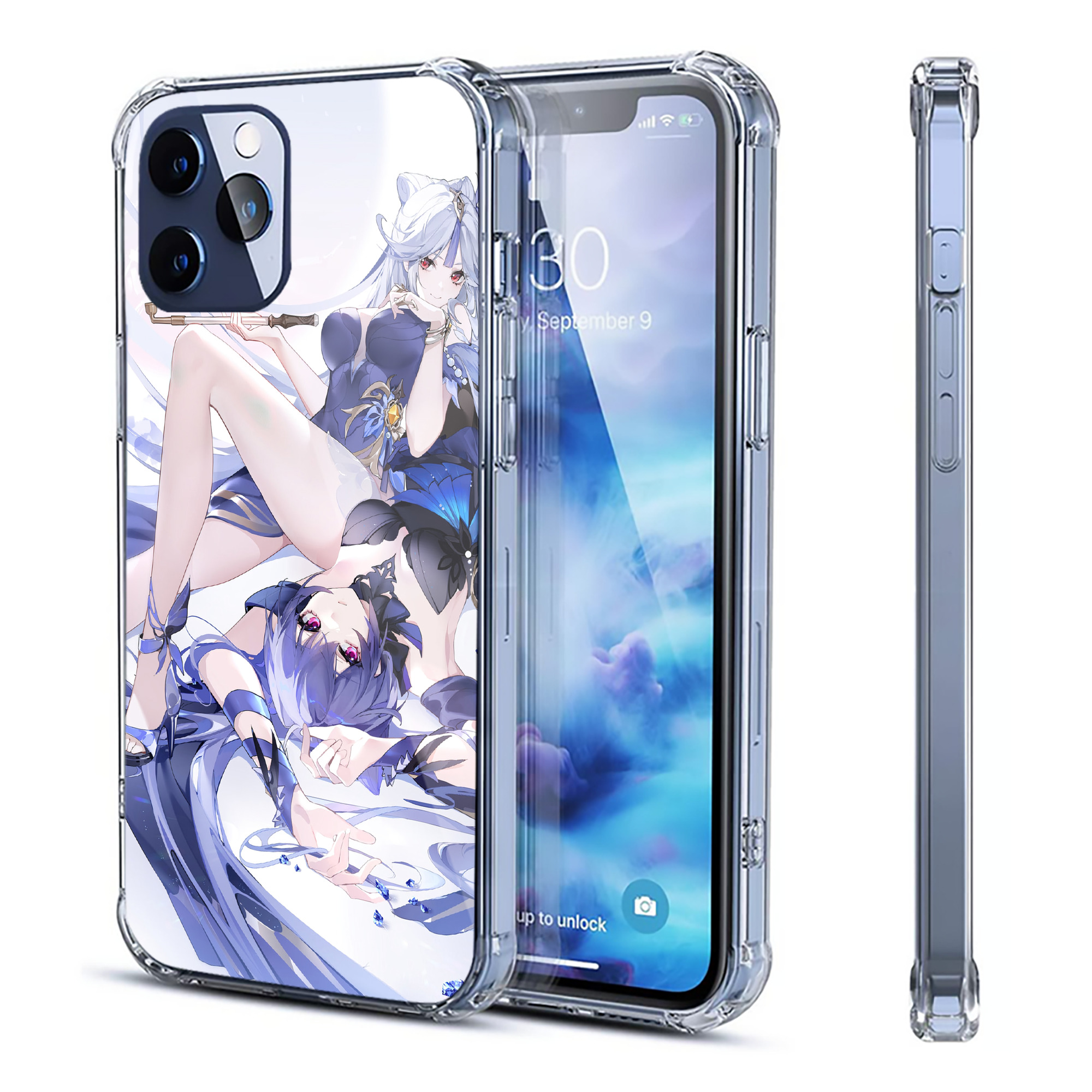げんし神 genshin 【iPhone 12シリーズ対応】透明スマホケース（クリアソフトケース）
